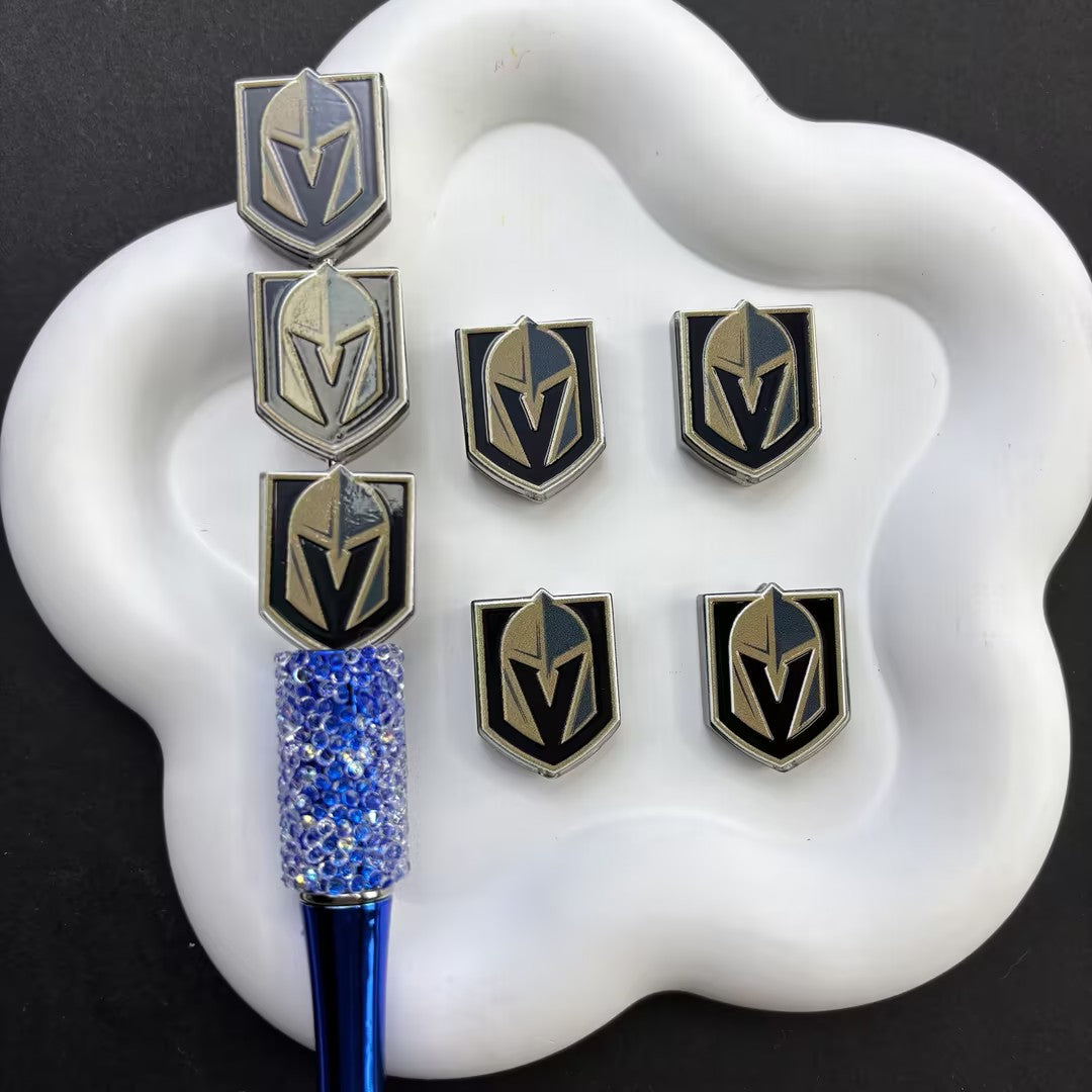 NHL Hockey Silicone Focal Beads - Acrylic Sports Team Charms for DIY Beadable Pens, Keychain Making Accessories, Pick Your Team