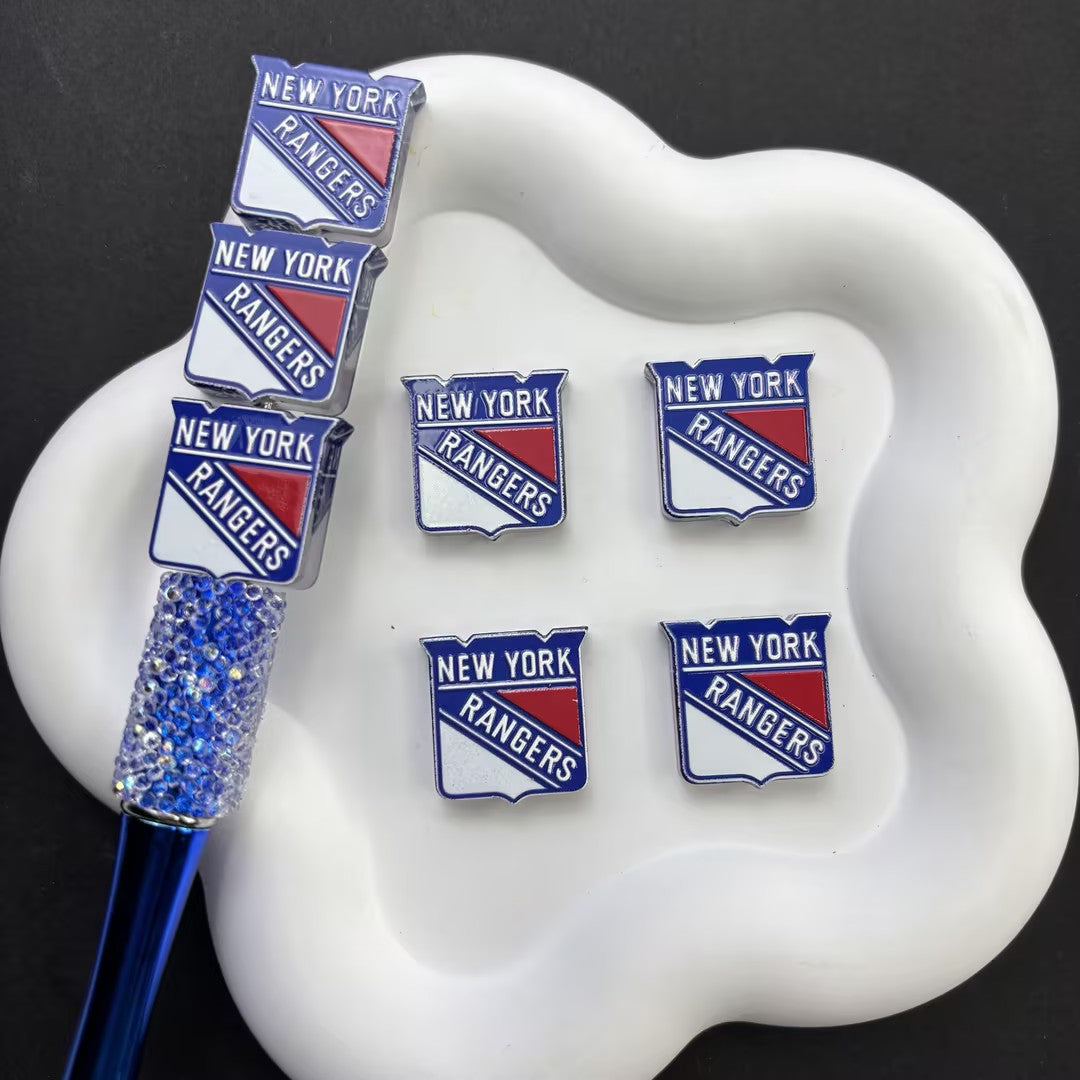 NHL Hockey Silicone Focal Beads - Acrylic Sports Team Charms for DIY Beadable Pens, Keychain Making Accessories, Pick Your Team
