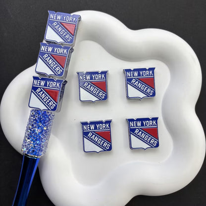 NHL Hockey Silicone Focal Beads - Acrylic Sports Team Charms for DIY Beadable Pens, Keychain Making Accessories, Pick Your Team
