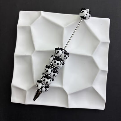Spooky Cute Halloween Beadable Pens - Pastel Goth Skull & Ghost Holiday Ballpoint Pens (Variety Pack)