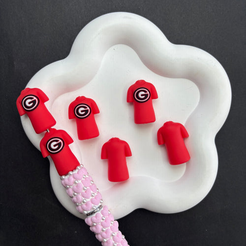 NCAA Game Day Sports Focal Beads Silicone Jersey & Helmet Beads for Beadable Pens DIY Crafts