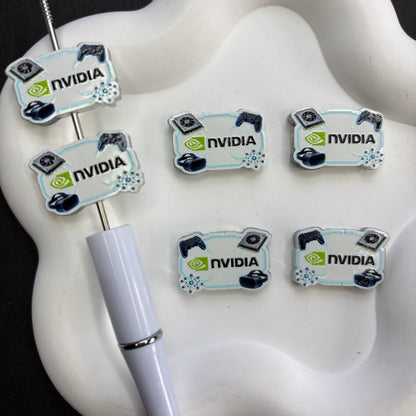 Famous Brands Focal Beads Acrylic Logo Character Beads for Beadable Pens DIY Jewelry Making