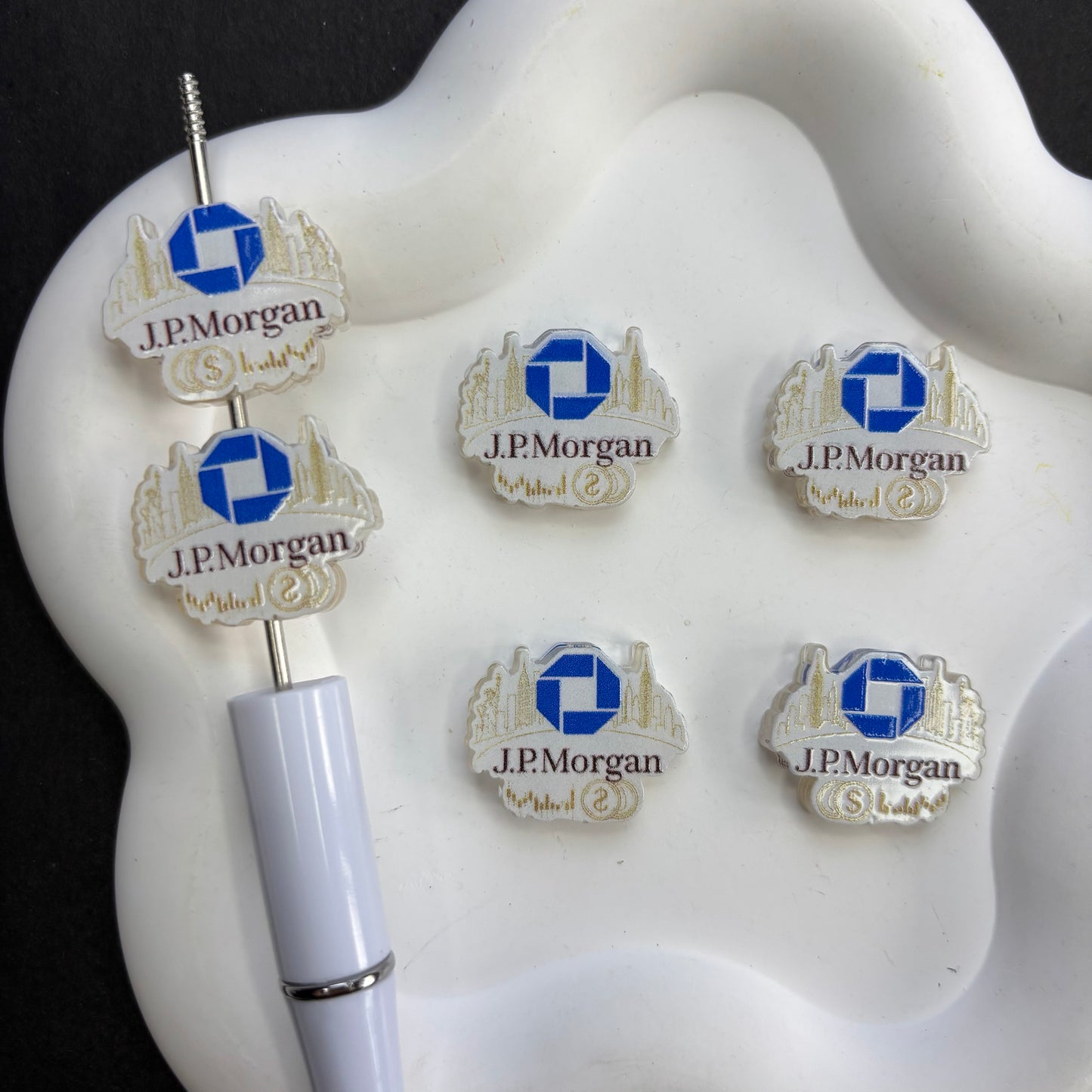 Famous Brands Focal Beads Acrylic Logo Character Beads for Beadable Pens DIY Jewelry Making