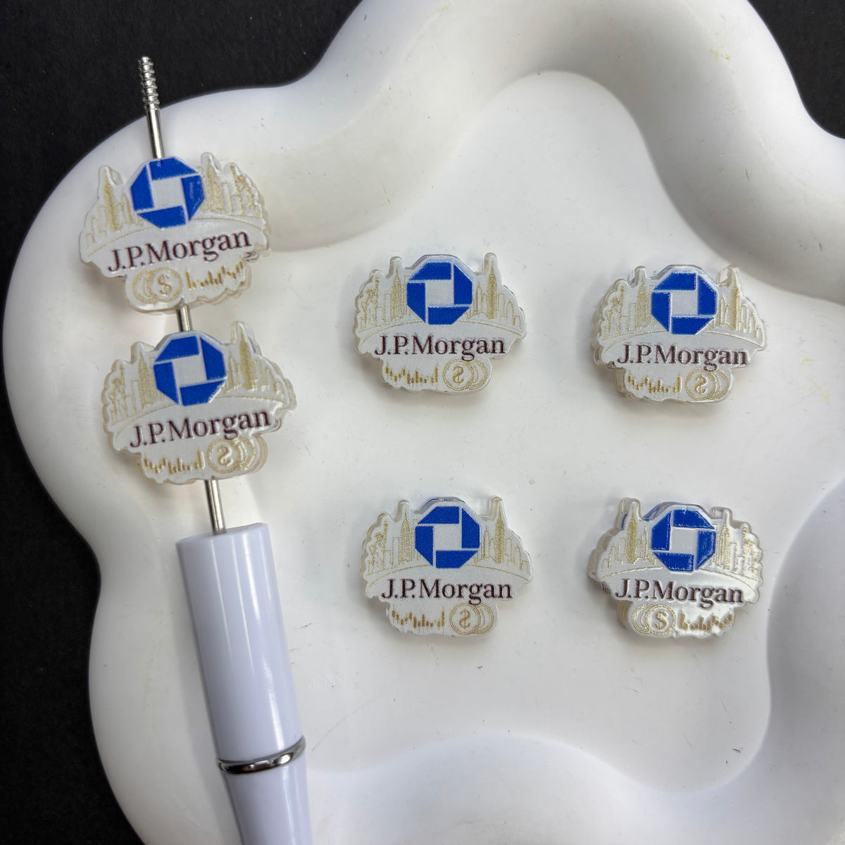 Famous Brands Focal Beads Acrylic Logo Character Beads for Beadable Pens DIY Jewelry Making