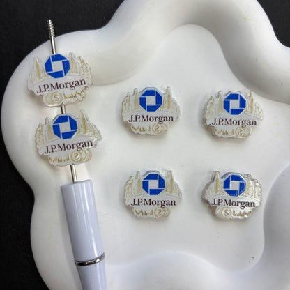 Famous Brands Focal Beads Acrylic Logo Character Beads for Beadable Pens DIY Jewelry Making