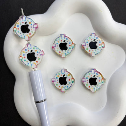 Famous Brands Focal Beads Acrylic Logo Character Beads for Beadable Pens DIY Jewelry Making