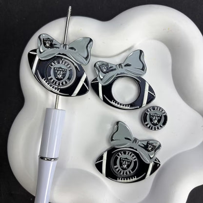 Football Bow Diamond Painting Accessories Collection | Acrylic Pen Topper & Sport Ball Cover Minder Set