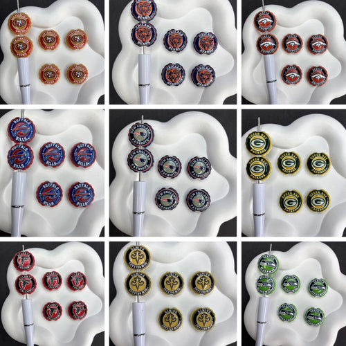 Football Bottle Cap Diamond Painting Accessories Collection | Acrylic Pen Topper & Sport Cover Minder Kit
