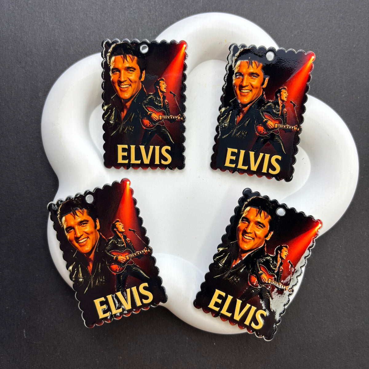 Acrylic Stamp Dangle Charms with Top Hole for Beadable Pens, Pop Culture & Music Legend Pendants for DIY Keychain & Jewelry Making