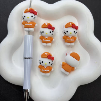 Cute Baby Dragon Monster Ball Silicone Focal Beads – 3D Cartoon Creature Beads for Beadable Pens, Keychains & DIY Crafts