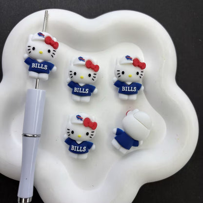 Cute Baby Dragon Monster Ball Silicone Focal Beads – 3D Cartoon Creature Beads for Beadable Pens, Keychains & DIY Crafts