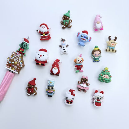 Cute Anime Monster Acrylic Focal Beads, Winter Beanie Yellow Electric Pet & Pocket Creature Charms for DIY Beadable Pens & Keychains