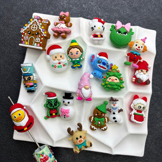 Cute Anime Monster Acrylic Focal Beads, Winter Beanie Yellow Electric Pet & Pocket Creature Charms for DIY Beadable Pens & Keychains