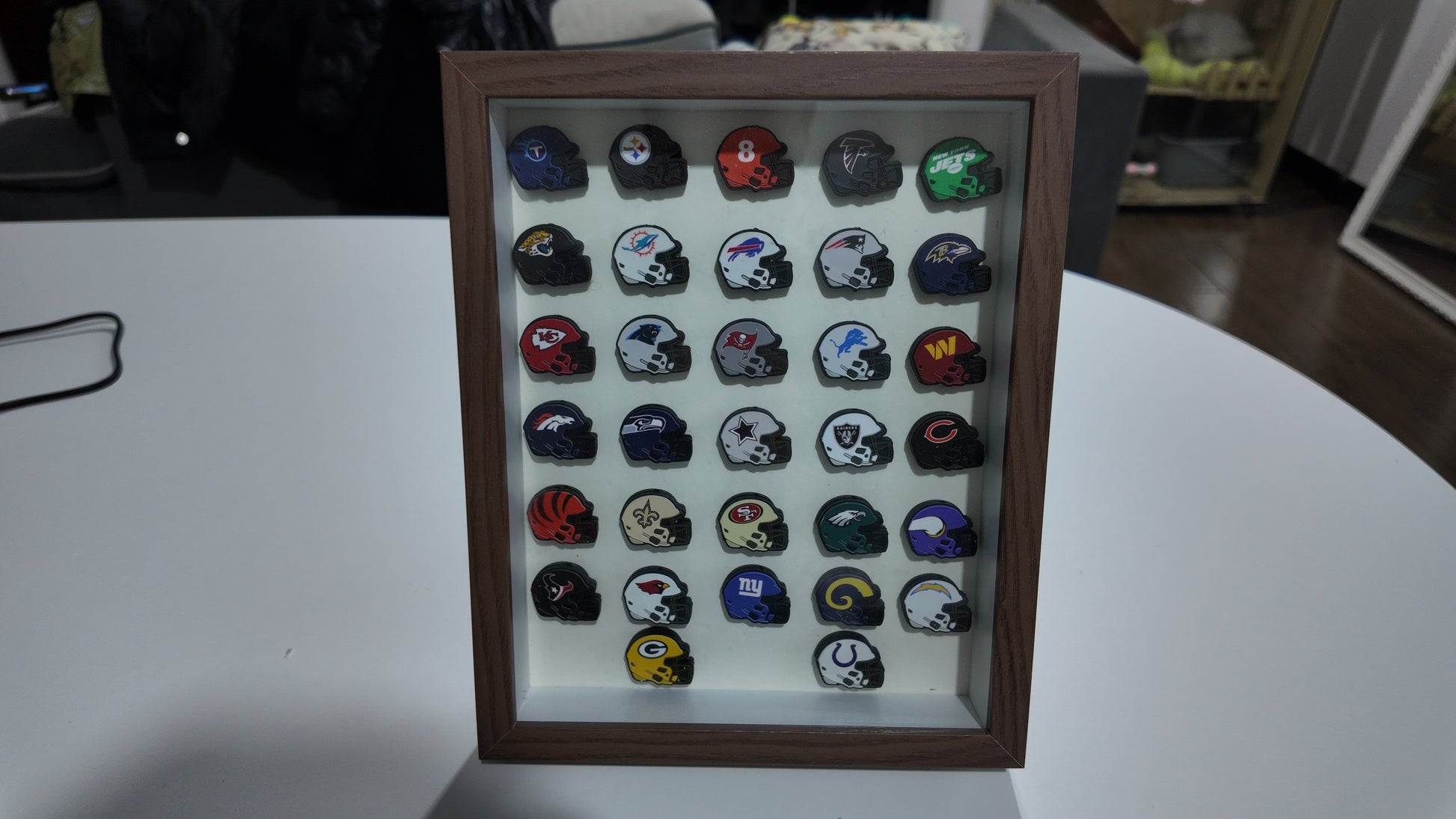 DIY NFL Beadable Cat Focal Beads Display Case! All 32 Teams 🏈 | DIY Sports Fan Bracelet & Keychain Craft Bead