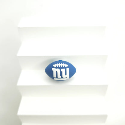30 Teams NFL Football 3D Silicone Beads DIY Silicone Jewelry Glue Beads Beaded Accessories American Football Loose Beads