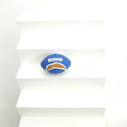 30 Teams NFL Football 3D Silicone Beads DIY Silicone Jewelry Glue Beads Beaded Accessories American Football Loose Beads