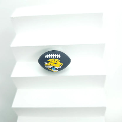 30 Teams NFL Football 3D Silicone Beads DIY Silicone Jewelry Glue Beads Beaded Accessories American Football Loose Beads