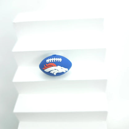 30 Teams NFL Football 3D Silicone Beads DIY Silicone Jewelry Glue Beads Beaded Accessories American Football Loose Beads
