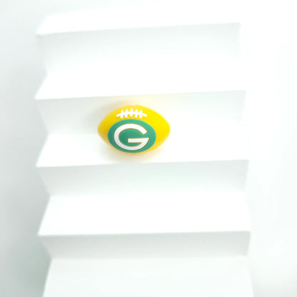 30 Teams NFL Football 3D Silicone Beads DIY Silicone Jewelry Glue Beads Beaded Accessories American Football Loose Beads