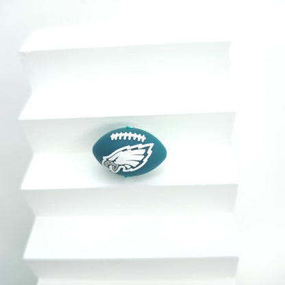 30 Teams NFL Football 3D Silicone Beads DIY Silicone Jewelry Glue Beads Beaded Accessories American Football Loose Beads
