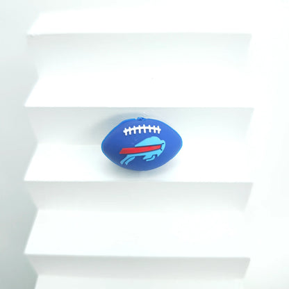 30 Teams NFL Football 3D Silicone Beads DIY Silicone Jewelry Glue Beads Beaded Accessories American Football Loose Beads