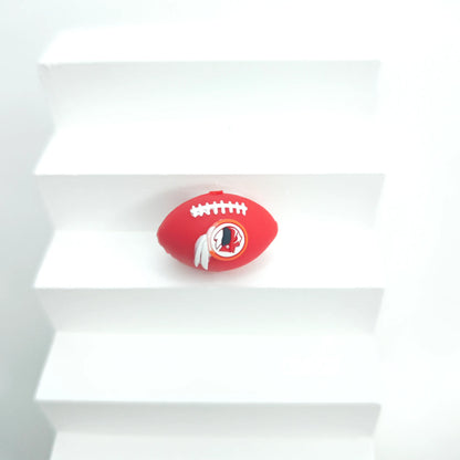 30 Teams NFL Football 3D Silicone Beads DIY Silicone Jewelry Glue Beads Beaded Accessories American Football Loose Beads