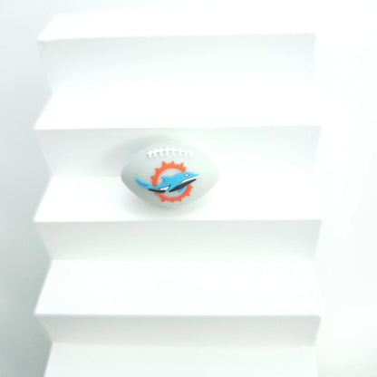 30 Teams NFL Football 3D Silicone Beads DIY Silicone Jewelry Glue Beads Beaded Accessories American Football Loose Beads