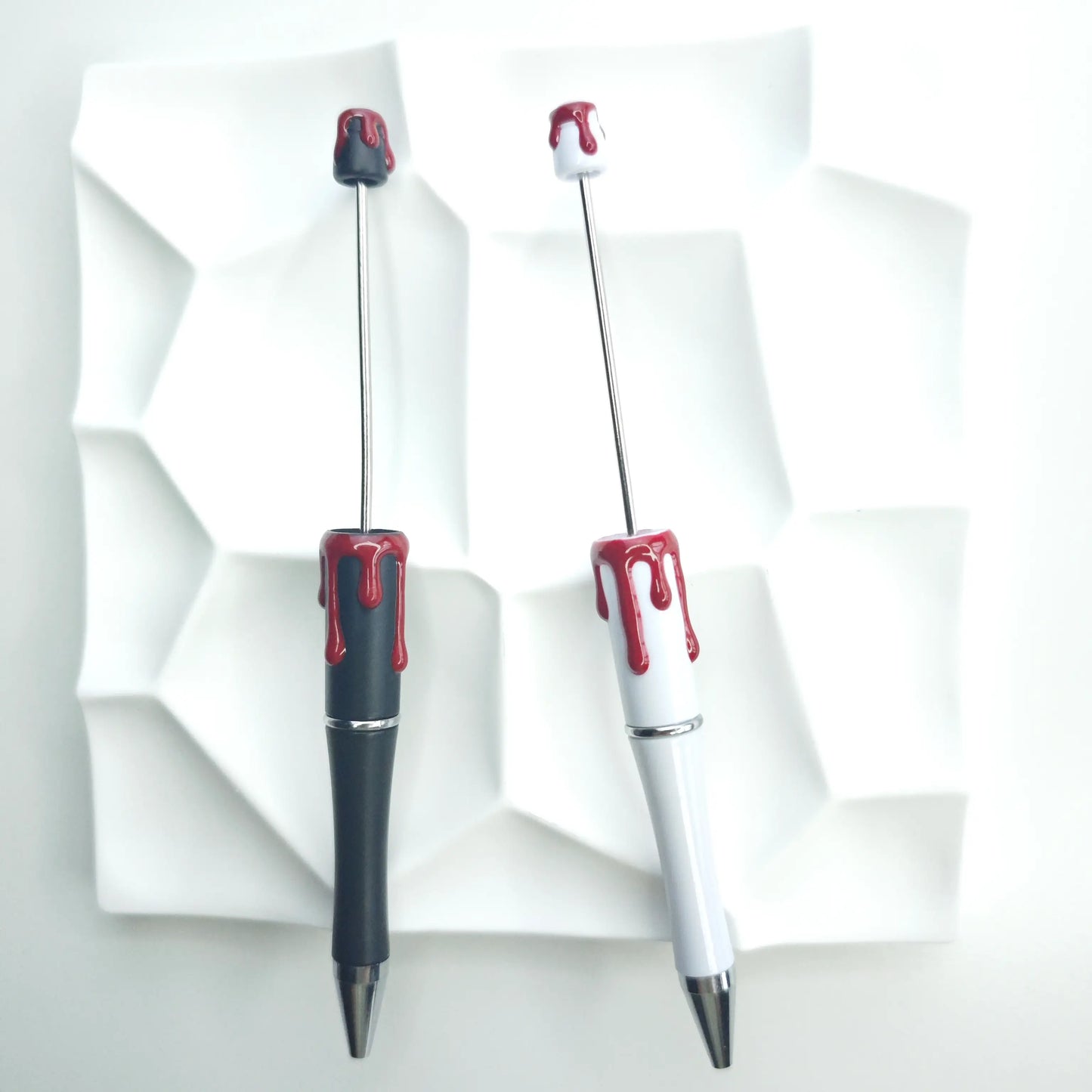 Handmade Halloween bloody pens, red blood and green blood