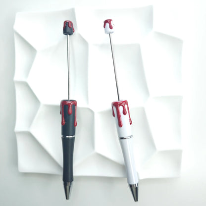 Handmade Halloween bloody pens, red blood and green blood