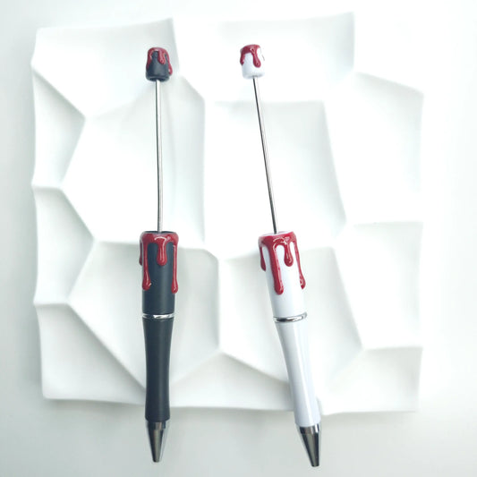 Handmade Halloween bloody pens, red blood and green blood