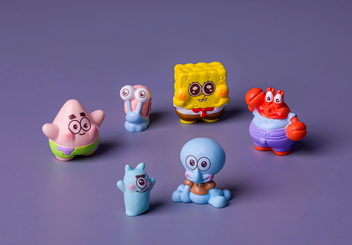 Cute Undersea Cartoon Friends Miniature Figures Set, 3D Resin Micro Ocean Statues for Office Desk Decor, Car Dashboard, Bookshelf & Collector Gift