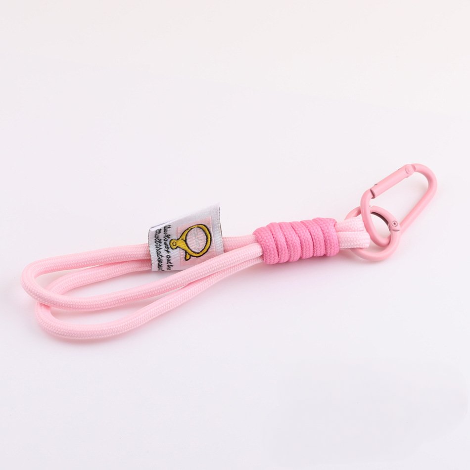 Urban Streetstyle Braided Phone Lanyard - 13cm Nylon Wrist Strap with D-Ring | DIY Keychain Bracelet Making Supply