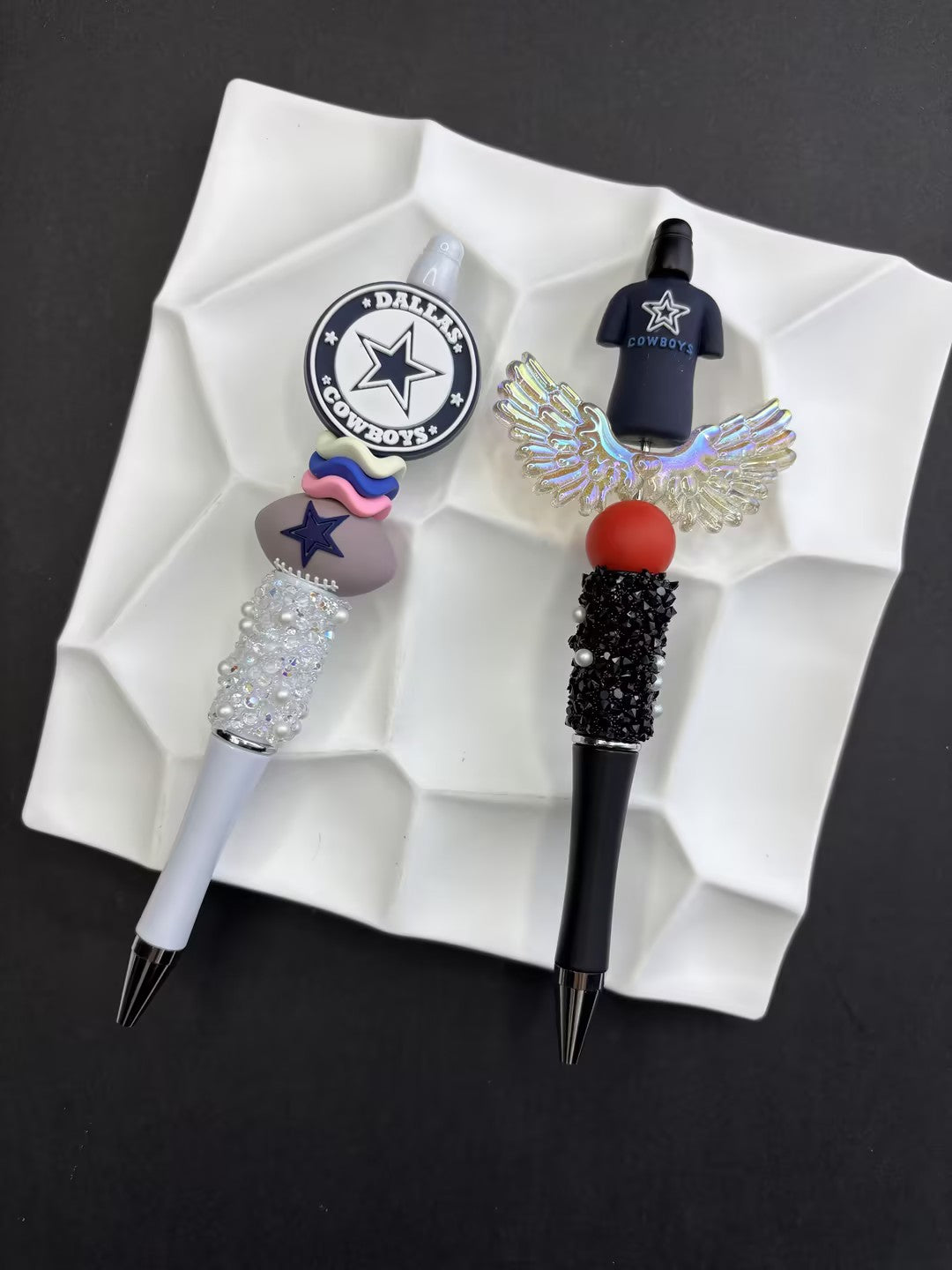 NFL Team Silicone Bead Set –NFL Team Combo Packs | DIY Sports Fan Bracelet & Keychain Craft Bead
