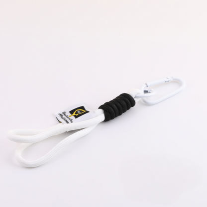 Urban Streetstyle Braided Phone Lanyard - 13cm Nylon Wrist Strap with D-Ring Carabiner & Logo Tag for DIY Tech Accessories