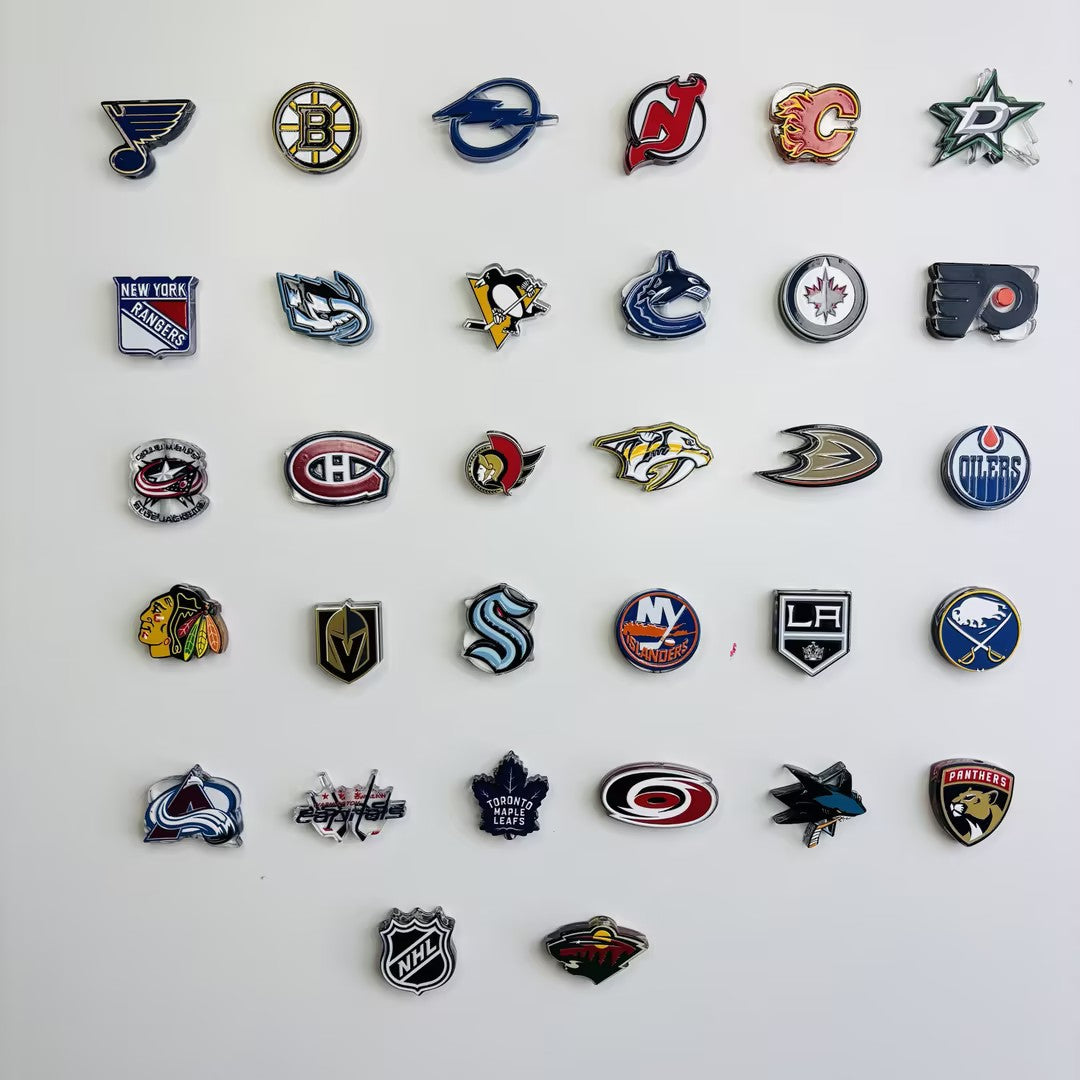 NHL Hockey Silicone Focal Beads - Acrylic Sports Team Charms for DIY Beadable Pens, Keychain Making Accessories, Pick Your Team