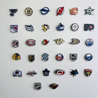 NHL Hockey Silicone Focal Beads - Acrylic Sports Team Charms for DIY Beadable Pens, Keychain Making Accessories, Pick Your Team